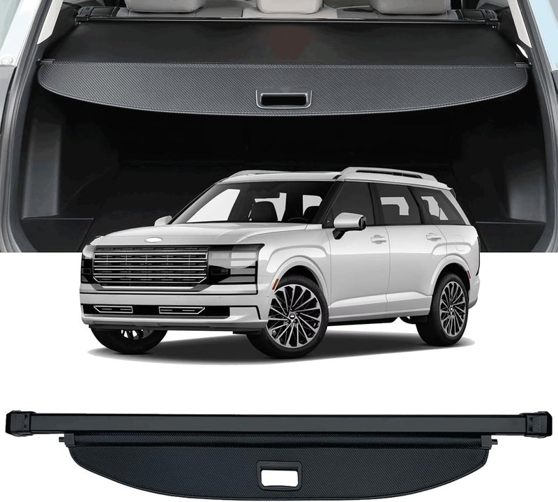 AQAE Cargo Cover Compatible with 2026 Hyundai Palisade Trunk Cover Retractable Rear Trunk Security Cover Palisade Accessories Shielding Shade Privacy Screen Palisade Cargo Cover - Image 1